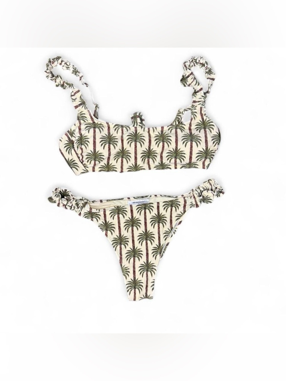 Agua Bendita Palm-Print Two-Piece Bikini